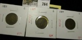 group of 3 IHC, 1883, 1884, & 1885 , all grade G value for group $18