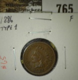 1886 type 1 IHC, F, F value $20