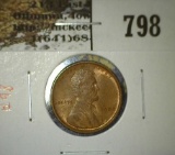 1909 Lincoln Cent, AU+, AU value $12