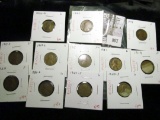 Group of 12 Lincoln Cents, 1916-D G, 1916-S G, 1917 F, 1917-D G+, 1917-S G, 1918 F+, 1918-S G, 1919