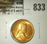 1938 Lincoln Cent, BU RED, value $7
