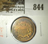 1865 2 Cent Piece, G, value $15