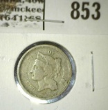 1867 3 Cent Nickel, VG, value $20