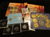 (2) Sets of Four Westward Journey Nickels in holders; 1943 P, D, S World War II Steel Cent Set; Elvi
