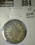 1911 V Nickel, XF, BOLD! value $30