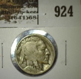 1926-D Buffalo Nickel, F, better date, tough in F or better, value $28