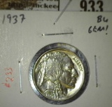 1937 Buffalo Nickel, BU, value $40