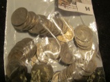 (40) Old Buffalo Nickels. Circulated.