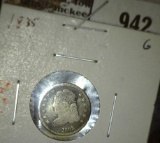 1835 Bust Half Dime, G, value $50