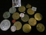 Nice group ol Old Tokens including Whore house tokens and etc.