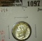 1943 Mercury Dime, BU, value $12