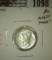 1944 Mercury Dime, BU MS63+ toned, value $12