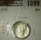 1945 Mercury Dime, BU, value $20+