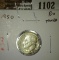 1950 Roosevelt Dime, BU, value $14