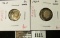 Group of 2 Roosevelt Dimes, 1960 & 1960-D, both BU toned, group value $10