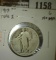 1917 type 1 Standing Liberty Quarter, G no date, G value $18