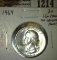 1964 Washington Quarter, BU, gem from an original roll, value $15