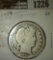 1904 Barber Half, G+, value $17