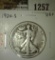 1920-S Walking Liberty Half, VG+, value $18