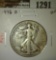 1946-D Walking Liberty Half, VF, value $17