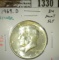1969-D Kennedy Half, BU from a Mint Set, MS65 value $30