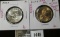 Group of 2 coins, 1999-D SBA Dollar and 2005-P Sacagawea Dollar, better date, lower mintage, issued