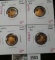 Group of 4 Proof Lincoln Cents, 2009-S commemorative group, all 4 different designs, very nicely ton