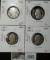 Group of 4 Proof Jefferson Nickels, 1981-S type 1, 1981-S type 2, 1983-S & 1985-S, group value $13+