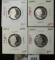 Group of 4 Proof Jefferson Nickels, 2011-S, 2012-S, 2013-S & 2014-S, group value $16+