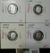 Group of 4 90% Silver Proof Roosevelt Dimes, 2016-S, 2017-S, 2018-S & 2019-S, group value $20+