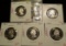 Group of 5 Proof Washington Quarters, 1994-S, 1995-S, 1996-S, 1997-S & 1998-S, group value $28+