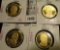 Group of 4 Proof Presidential Dollars, 2011-S Johnson, 2011-S Grant, 2011-S Hayes & 2011-S Garfield,