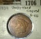 1839 Large Cent, Booby head, G-VG, cleaned.