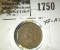 1880 Indian Head Cent, Nice brown EF-AU.