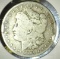 1904 S Morgan Silver Dollar, G-VG, dings.