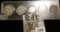 1909 Year Set, Cent through Half-dollar, Penny EF-AU; Nickel is EF, Dime EF cleaned, Quarter F-VF, a