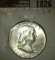 1961 P Franklin Half Dollar, CH BU 64