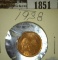 1938 Canada Cent, CH BU 63 Red.