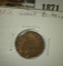 1934 British Farthing , CH BU 63, brown.