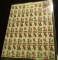 (2) Full Sheets of (100) 1974 Christmas Seals.
