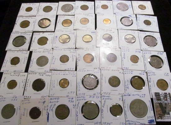 (41) Hong Kong Coins, all researched and catalogued, ready for the coin show.