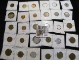 (30) Carded Foreign Coins, all researched and catalogued, ready for the coin show. One is .800 fine