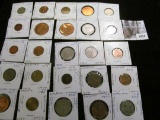 (25) various Foreign Coins, all researched and catalogued, ready for the coin show.