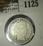 1895 Barber Quarter, G obv AG rev, G value $10