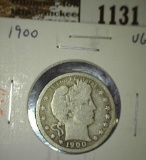 1900 Barber Quarter, VG, value $10