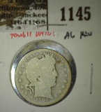 1909-O Barber Quarter, G obv AG obv, low mintage, tough date, G value $42