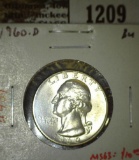 1960-D Washington Quarter, BU, MS63 value $10, MS65 value $20