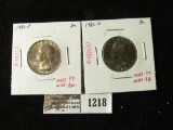 Group of 2 Washington Quarters, 1982 P&D, both BU from original rolls, these are tough in BU, no Min