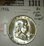 1956 Franklin Half, BU FULL BELL LINES, MS65 value $42