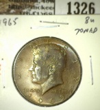 1965 Kennedy Half, BU toned, value $10